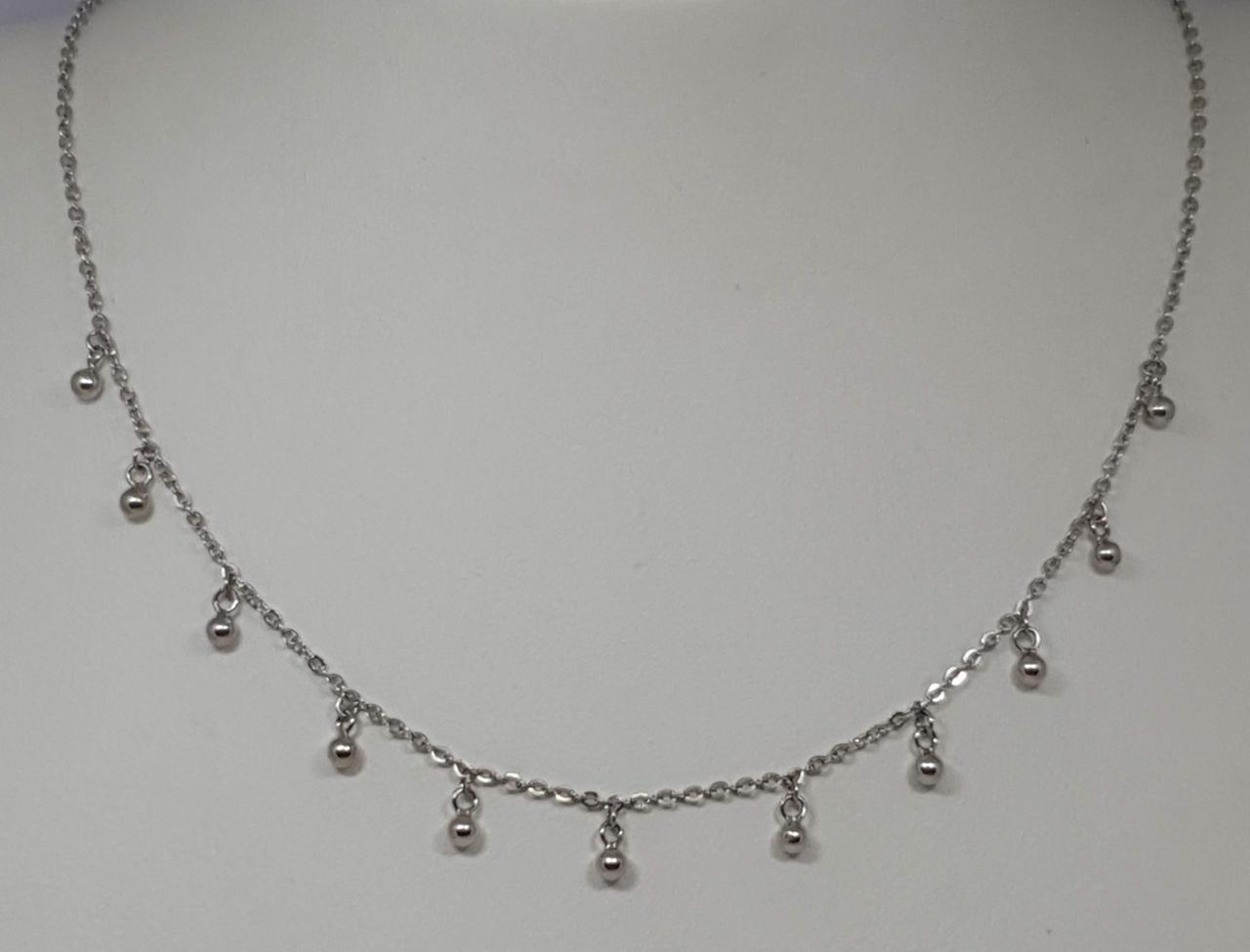 Срібне кольє Кульки. 50011117333