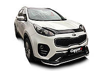 Дефлектор капота (EuroCap) Kia Sportage 2015-2021 гг. TMR Дефлектор на капот (Мухобойка) КИА Спортейдж