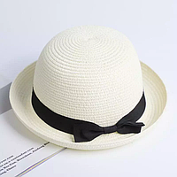 Женская соломенная шляпа белая