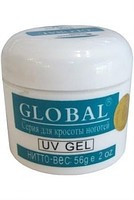 Гель для нарощування нігтів, прозорий, Global Fashion Clear, 56 р.