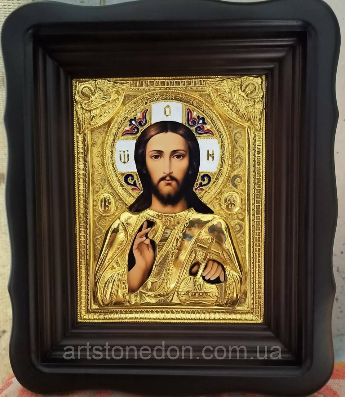 Ікона з позолотою Спаситель (Господь Вседержитель), фото 1