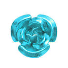 Набір 20 штук Паєтки 7 Троянди Об'ємні Блакитний Колір для Рукоділля, Фурнітура на Біжутерію, фото 4