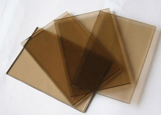 Скло сире в порізці 8мм тоноване бронза, фото 1