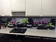 Скляна стінова панель для кухні / Скіналі Орхідеї, фото 4