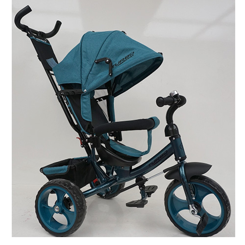 Дитячий триколісний велосипед TurboTrike M3113-21 велосипед-коляска, фото 1