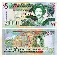 Сент - Вінсент Східні Кариби 5 доларів 2003 р. UNC No563
