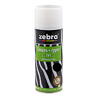 Емаль+грунт 2в1 ZEBRA 90 напівматова чорна 400 мл