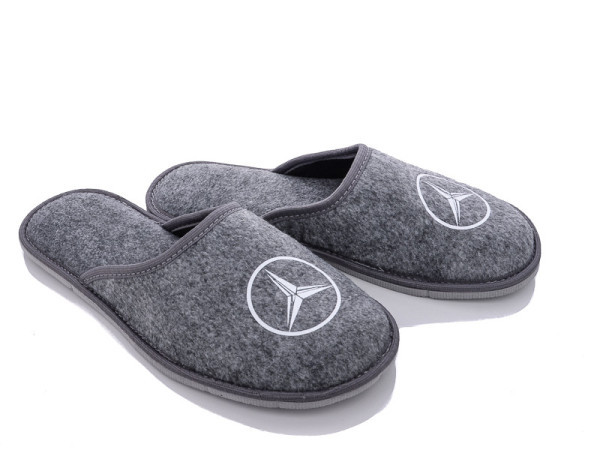 Чоловічі кімнатні тапочки з войлоку з закритим носком тм "Мерседес", фото 1