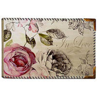 Визитница-Кредитница из ткани с рисунком из роз