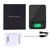 Весы Coffee Scale с термометром для приготовления кофе