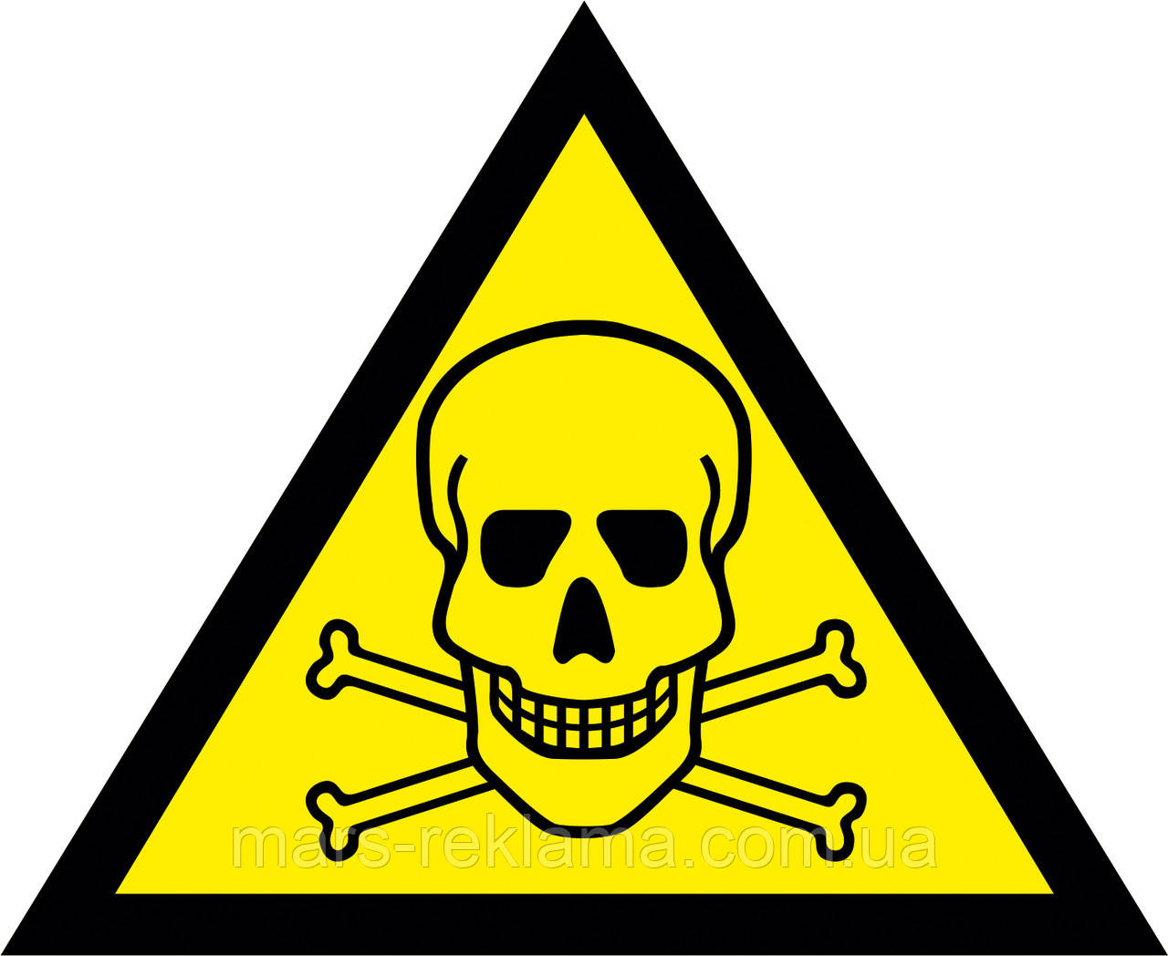 W 03 Небезпечно. Отруйні речовини. Попереджувальні знаки