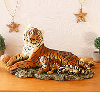 Статуэтка Тигрица с тигрёнком на отдыхе 39*22*21 см