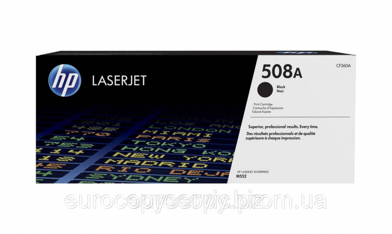 Тонер-картридж HP 508A Color LaserJet M552dn / M553dn / n / x ресурс ~ 6000 стр @ 5% (A4) Black (CF360A)