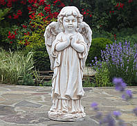 Садовая фигура декоративная красивая статуя Ангел молящийся стоя 72x24x25 см