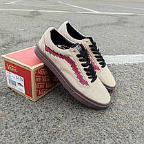 VANS NINTENDO GAME OVER OLD SKOOL замкові демісезон ванси нінтендо бежеві сірі, фото 5