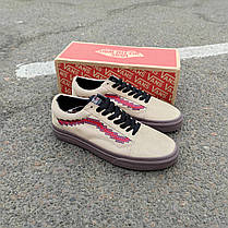 VANS NINTENDO GAME OVER OLD SKOOL замкові демісезон ванси нінтендо бежеві сірі, фото 4