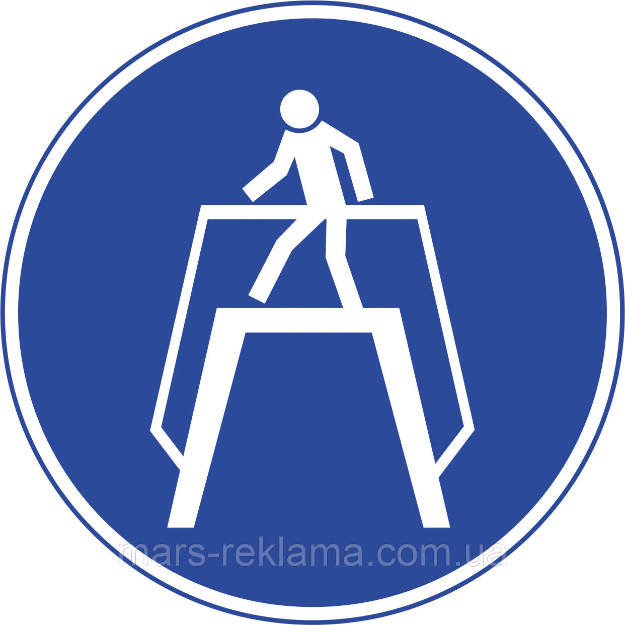 M 12 Перейти по надземному переходу. Зобов’язувальні знаки