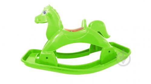 Каталка "Коник", зелена, в пак. 90*50см, ТМ Долоні, Україна, фото 1