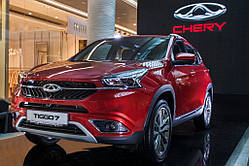 Багажник на CHERY Tiggo 7 SUV поперечки на інтегрований рейлінг Integra techno Кенгуру
