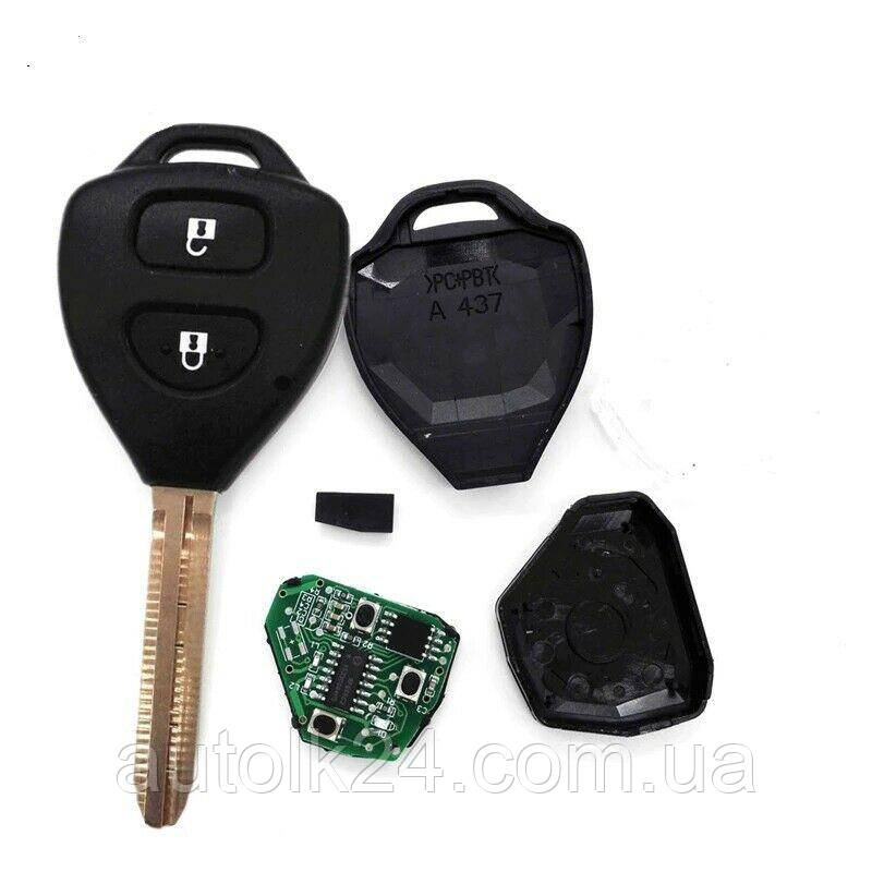 Ключ для Toyota 2 кнопки 434Mhz TOY 43