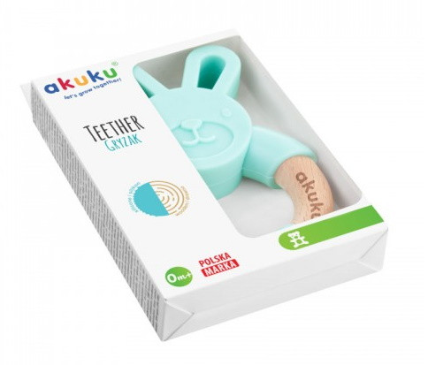 Прорізувач силіконовий Кролик, AKUKU, A0137