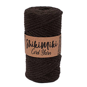 Еко шнур Shikimiki Cord Yarn 4 mm, колір Коричневий