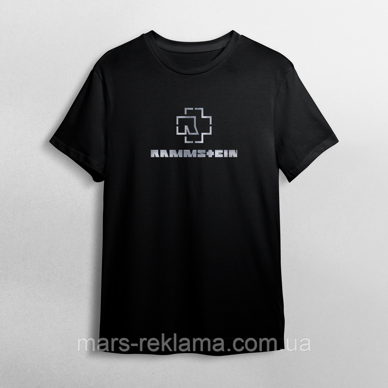 Футболка  напис Rammstein. Друк на футболці. Чорна, біла.