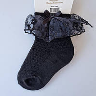 Носки с кружевами для девочек 5 лет Черные кружевные носки для девочек 5 лет