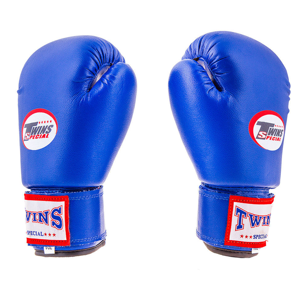 Боксерські рукавички Twins (PVC, 4-6oz, синій)