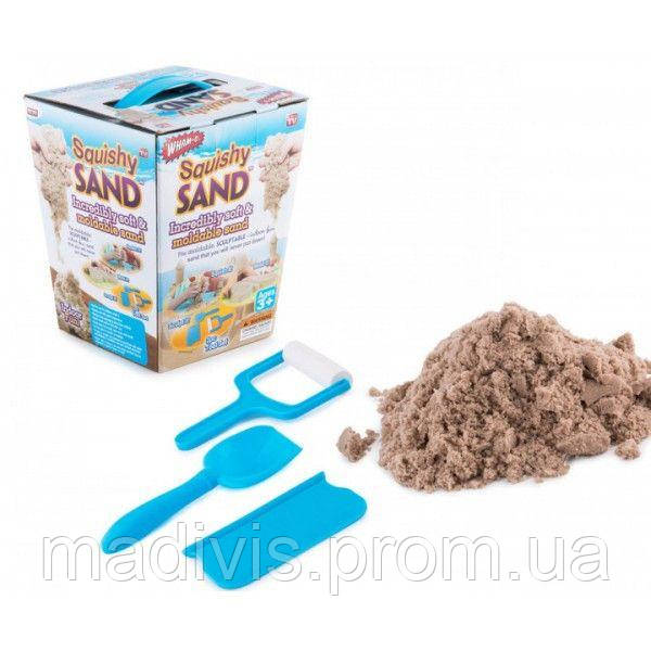 Кінетичний пісок для дітей Squishy Sand NX, + лопатка, ролик, ніж, фото 1