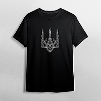 Футболка Тризуб. Бавовна. Чорна, біла. Друк будь-якого зображення