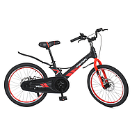 Дитячий двоколісний магнієвий велосипед 20 дюймів Profi LMG20235 Hunter дискові гальма / чорно-червоний**