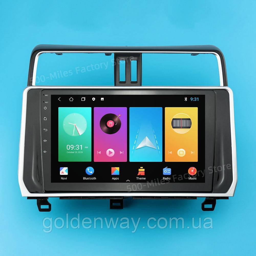 Штатна автомагнітола Android Toyota Land Cruiser Prado 150 2017-2019 Екран 10" дюймів DSP 4/64Гб Carplay