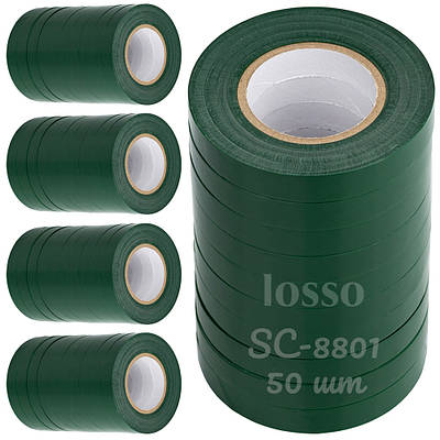 Стрічка для підв'язки рослин LOSSO SC-8801 для тапенера, 50шт, 11мм*25м зелена