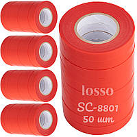 Лента для подвязки растений LOSSO SC-8801 для тапенера, 50шт, 11мм*25м красная