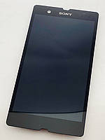 Дисплей (экран) для Sony C6602 Xperia Z Сони (C6603, C6606) + тачскрин, цвет черный