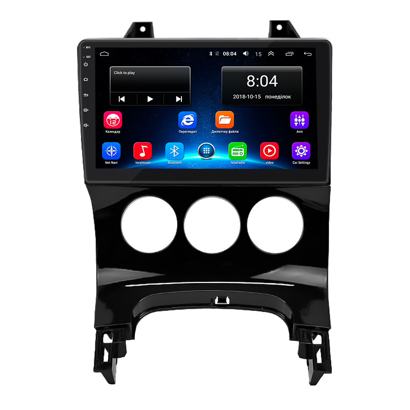 Штатна магнітола Lesko для Peugeot 3008 I 2009-2013 екран 9" 2/32Gb/ Wi-Fi Optima GPS Android Пежо 8 шт., фото 1