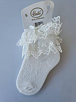 Носки с кружевами для девочек 5 лет Молочные носки с кружевами для девочек