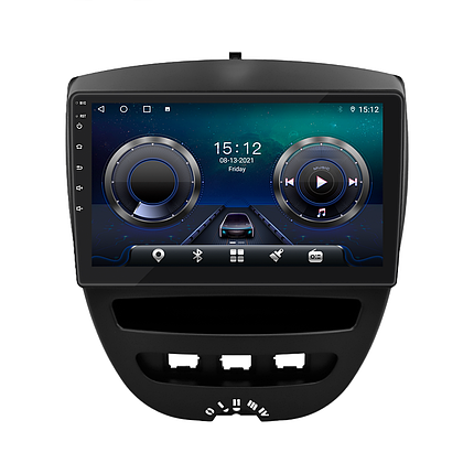 Штатна магнітола Lesko для Citroen C1 I Рестайлінг 2008-2012 екран 10" 4/32Gb Top 4G/ Wi-Fi/ CarPlay GPS, фото 1