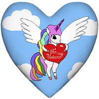 Подушка сердце XXL For my unicorn 57x57 см (6PS_17L013)