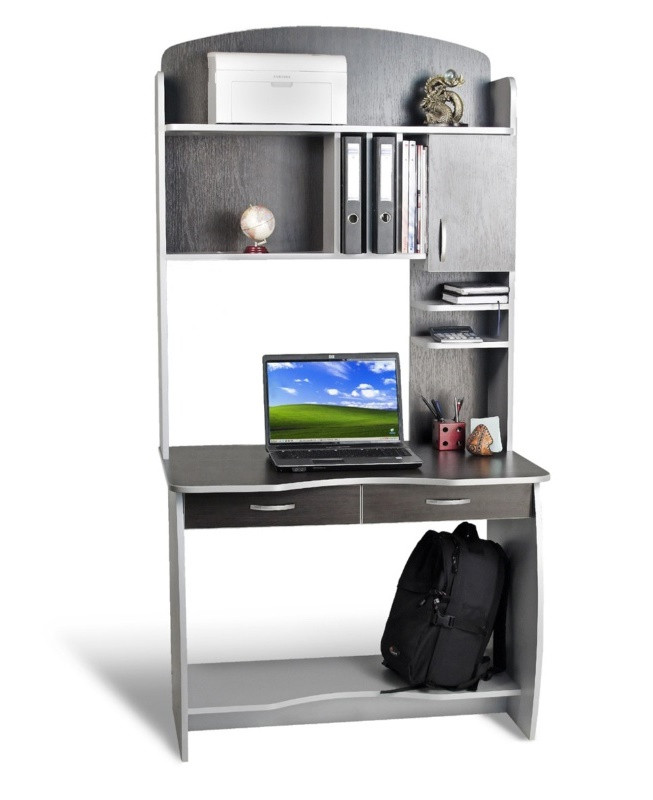 Компьютерный рабочий стол для ноутбука с надстройкой, полочками для книг СК-7 ТМ компактный Тиса Мебель - фото 5 - id-p1586515450