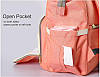 Сумка-рюкзак для мам Dearest, персиковий., фото 3
