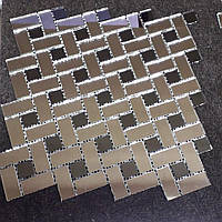 Дзеркальна мозаїка  Мармелад для внутрішніх оздоблювальних робіт Срібло/Графіт 302х302 мм