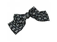 Чорний бант на шпильці, шпилька автомат, бренд Чорний Шанель