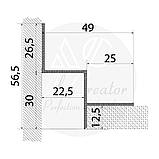 Профіль тіньового шва 20х30 мм, без покриття, фото 3