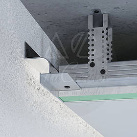 Профіль тіньового шва світлодіодний 20х40 мм, без покриття