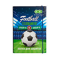 Папка для зошитів FOOTBALL, картонна, на гумці B5+ ZB.14965