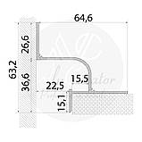 Профіль тіньового шва світлодіодний 20х40 мм, декор по RAL, фото 5