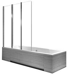 Шторка для ванни REA AGAT-3 120 CHROME складана