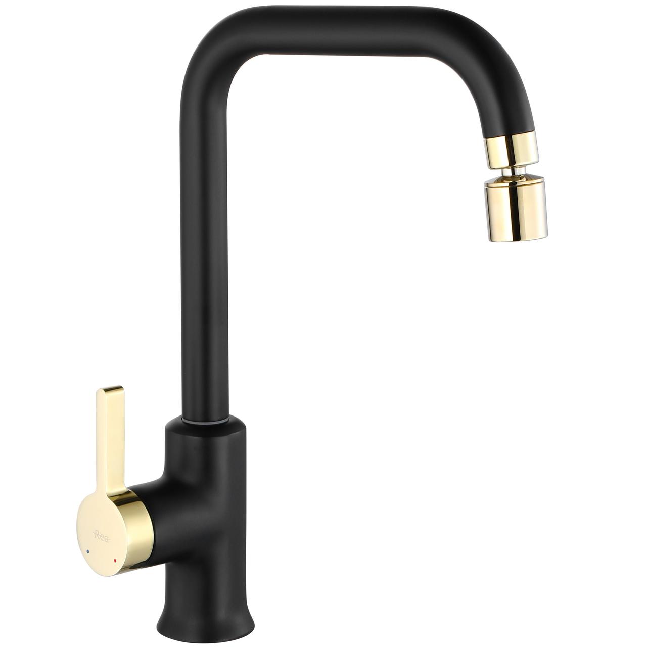 Змішувач для кухні REA POLO BLACK GOLD, фото 1
